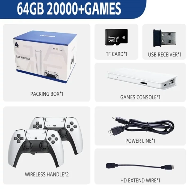 کنسول بازی مدل Game Stick 4K pro کنسول گیم استیک پرو طرح ps5