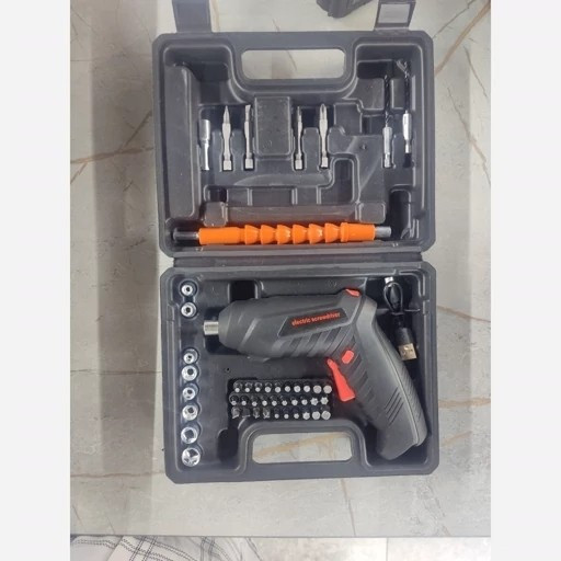 پیچگوشتی برقی شارژی دو حالته با کیف و سری